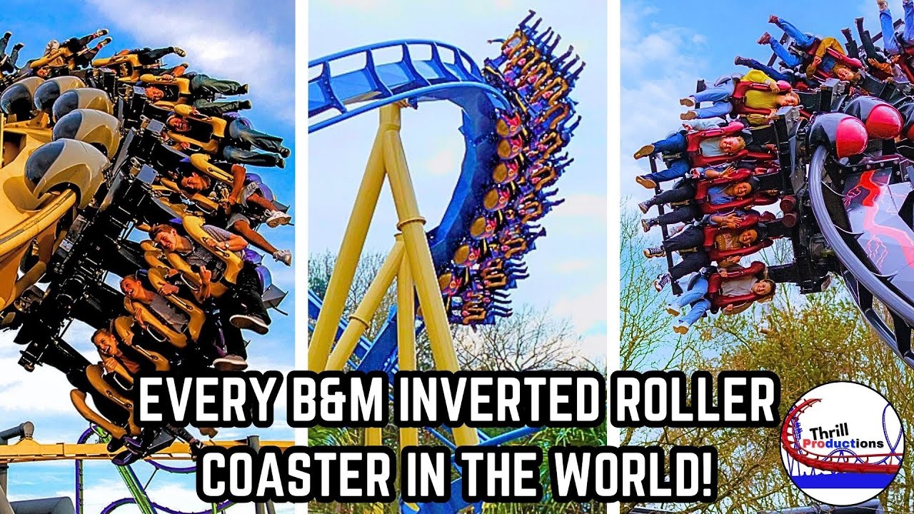 Every B&M Inverted Roller Coaster in the World! (2024 Edition) #youtube #rollercoaster #top10