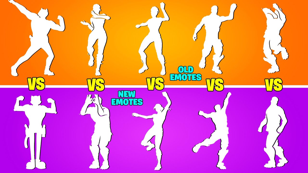 Fortnite OLD vs NEW Dances & Emotes! (Rollie vs Wake Up, Last Forever vs. My World, Squash, Pull Up)
