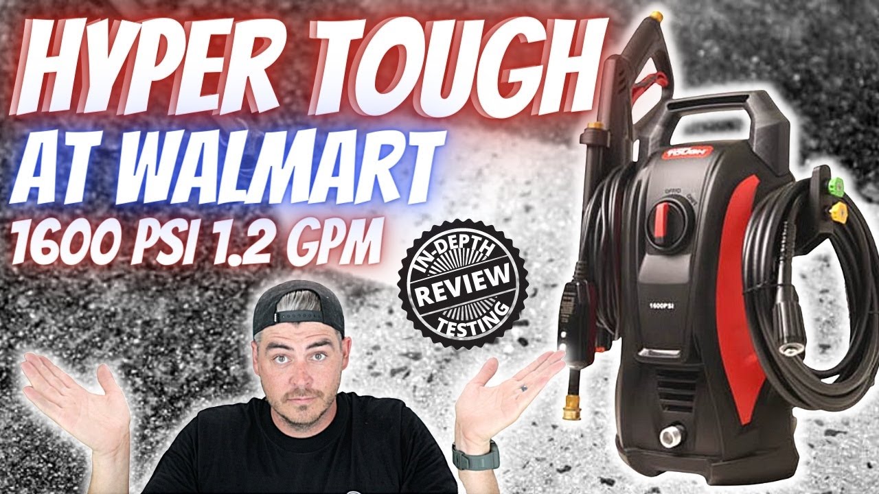 Мойка высокого давления HyperTough 1600 фунтов на кв. дюйм от Wal-Mart | Распаковка и обзор