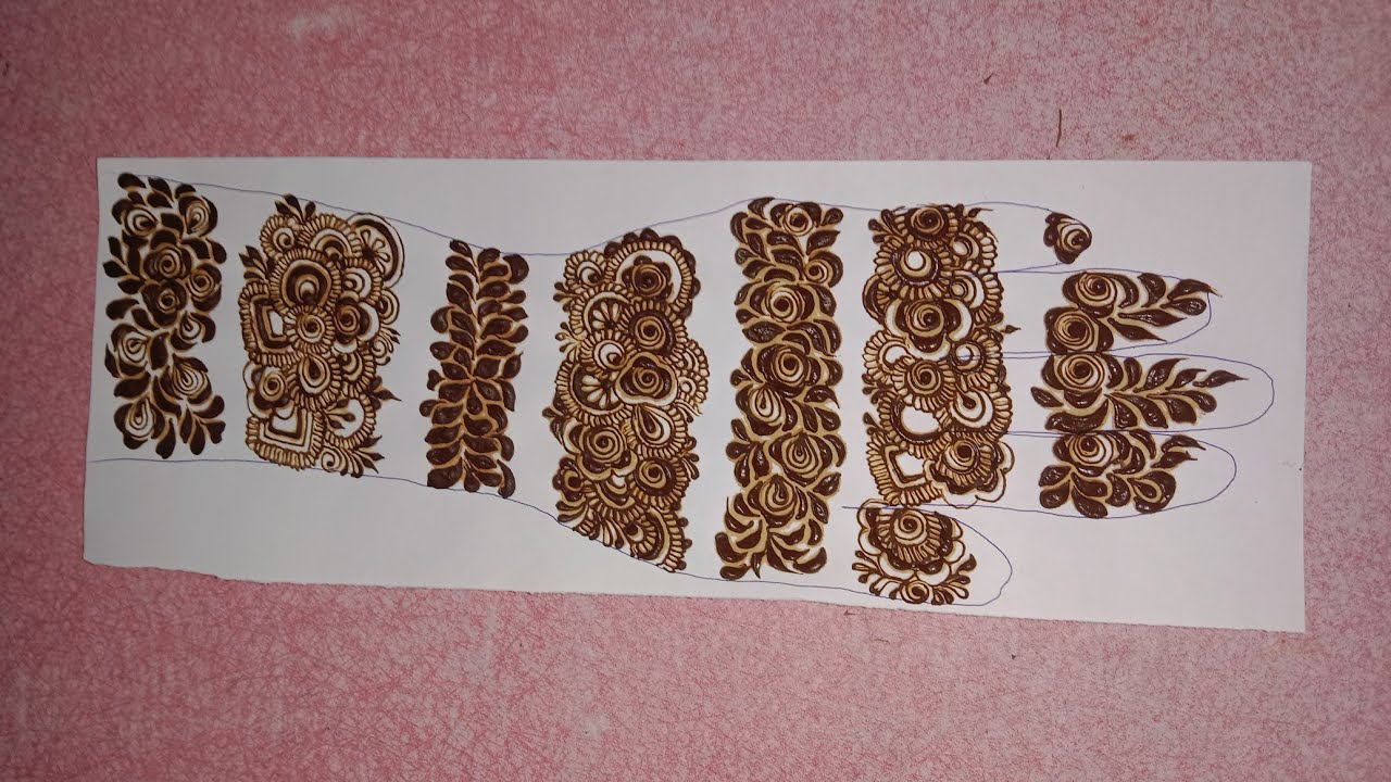 Bold mehndi design