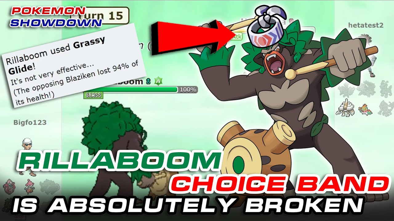 CHOICE BAND RILLABOOM IS ABSOLUTELY BROKEN DAMAGE | Pokemon Showdown |