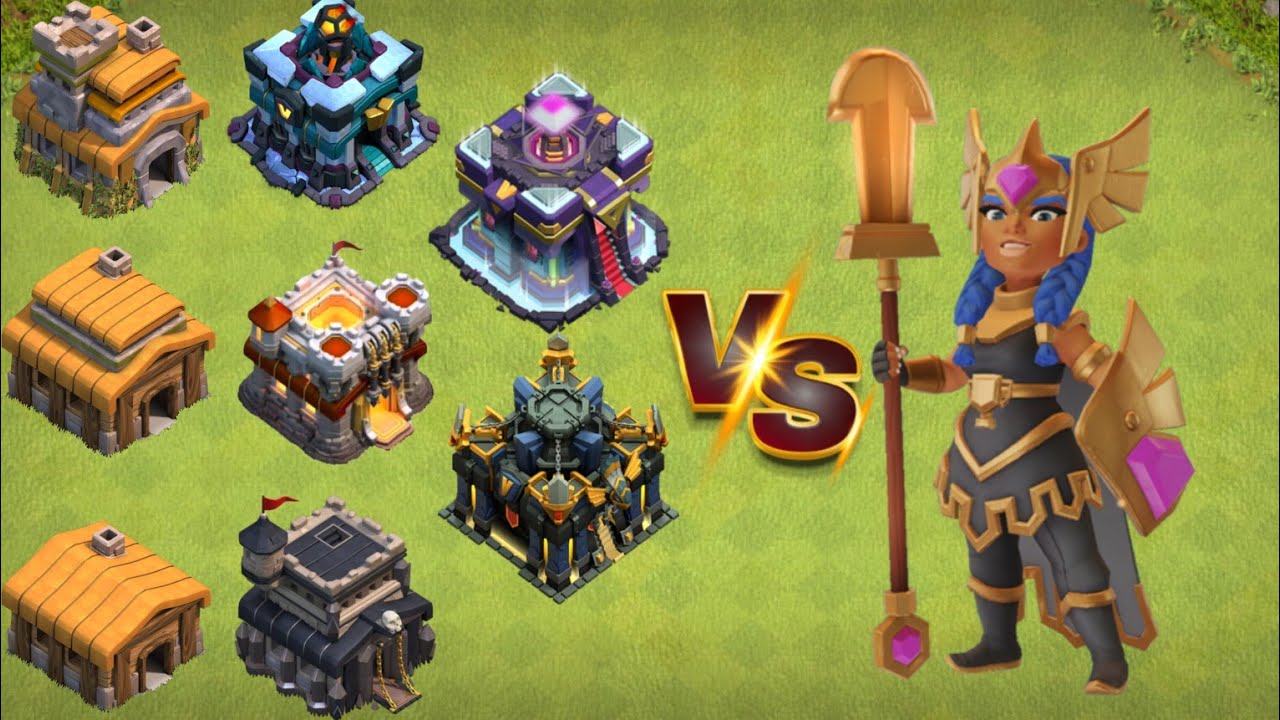 Royal Champion 💥 VS Max Town Hall 1 to 17 😱🔥#clashofclans#coc #gaming #clashbattle #clashofclans2025