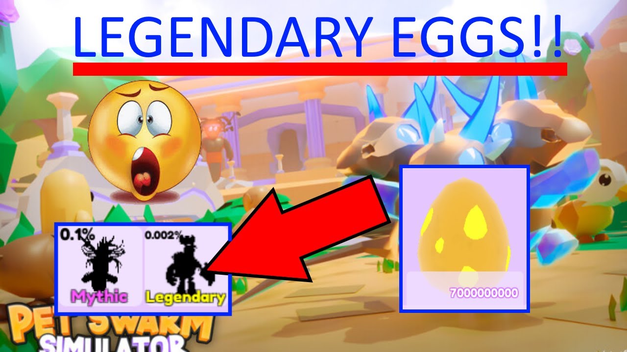 WE OPENED 7 MYTHICAL AND 5 LEGENDARY EGGS!! YOU WONT BELIEVE WHAT WE GOT!! Pet Swarm Simulator