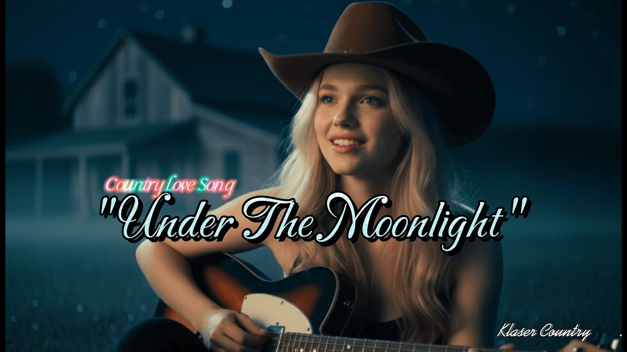 UNDER THE MOONLIGHT (Female Vocal) | Country Love Song | Klaser Country | Official Lyric Video