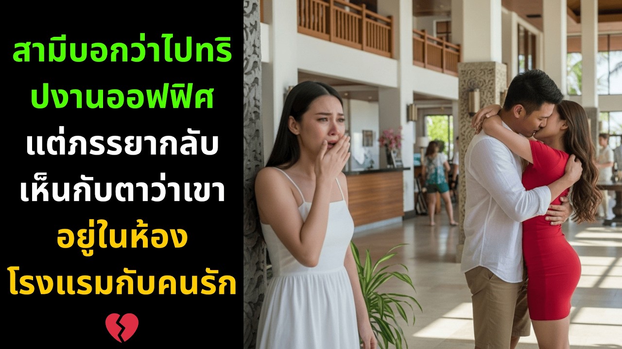 สามีโกหกไปทริปงานแต่ถูกจับได้ว่าไปนอนกับชู้ในโรงแรม | เมียตามจับได้คาหนังคาเขา | เรื่องจริงสะเทือนใจ