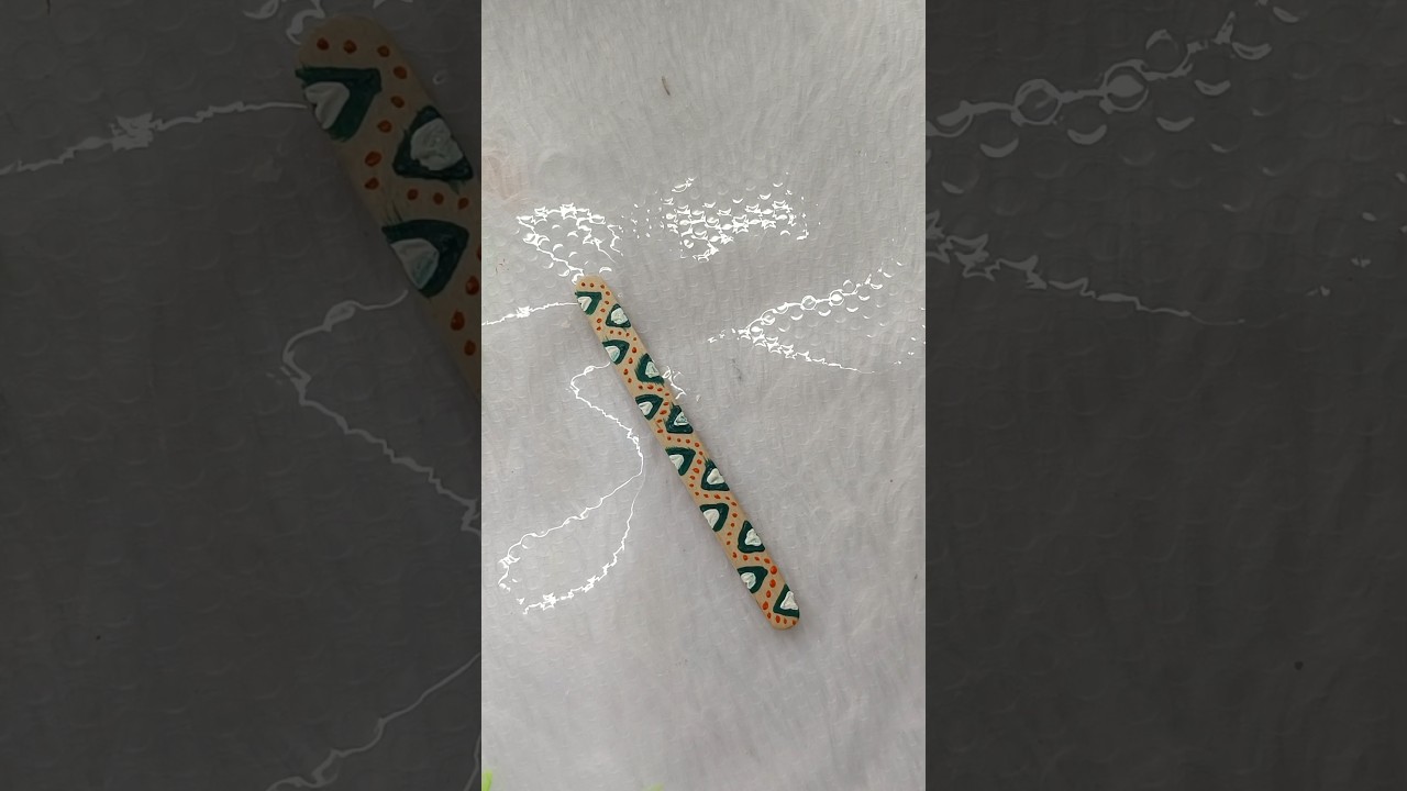 paint on icecream stick 