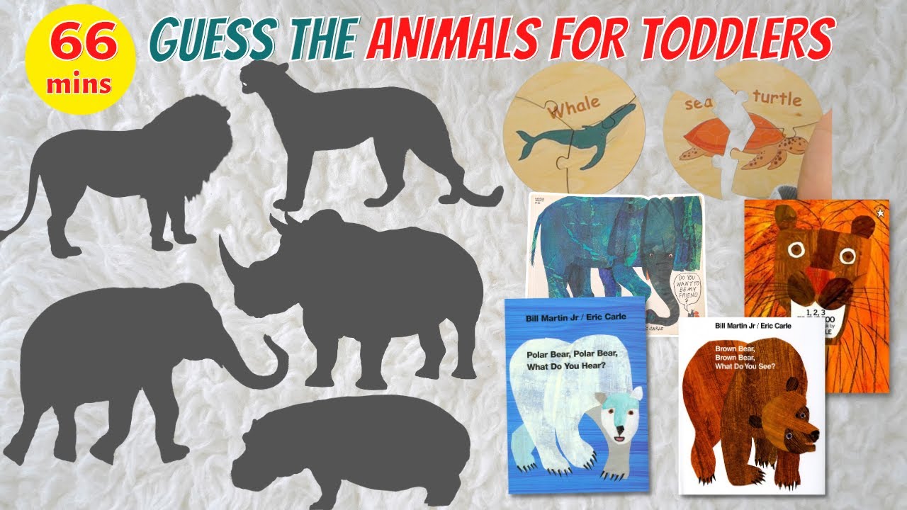 Animal Names and Sounds | Brown Bear Brown Bear What Do You See | Wild and Safari Animals