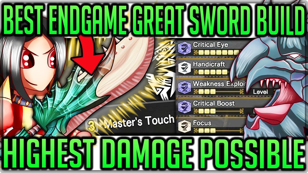Iceborne Best Highest Damage Great Sword Build - Monster Hunter World Iceborne! #greatswordbuild