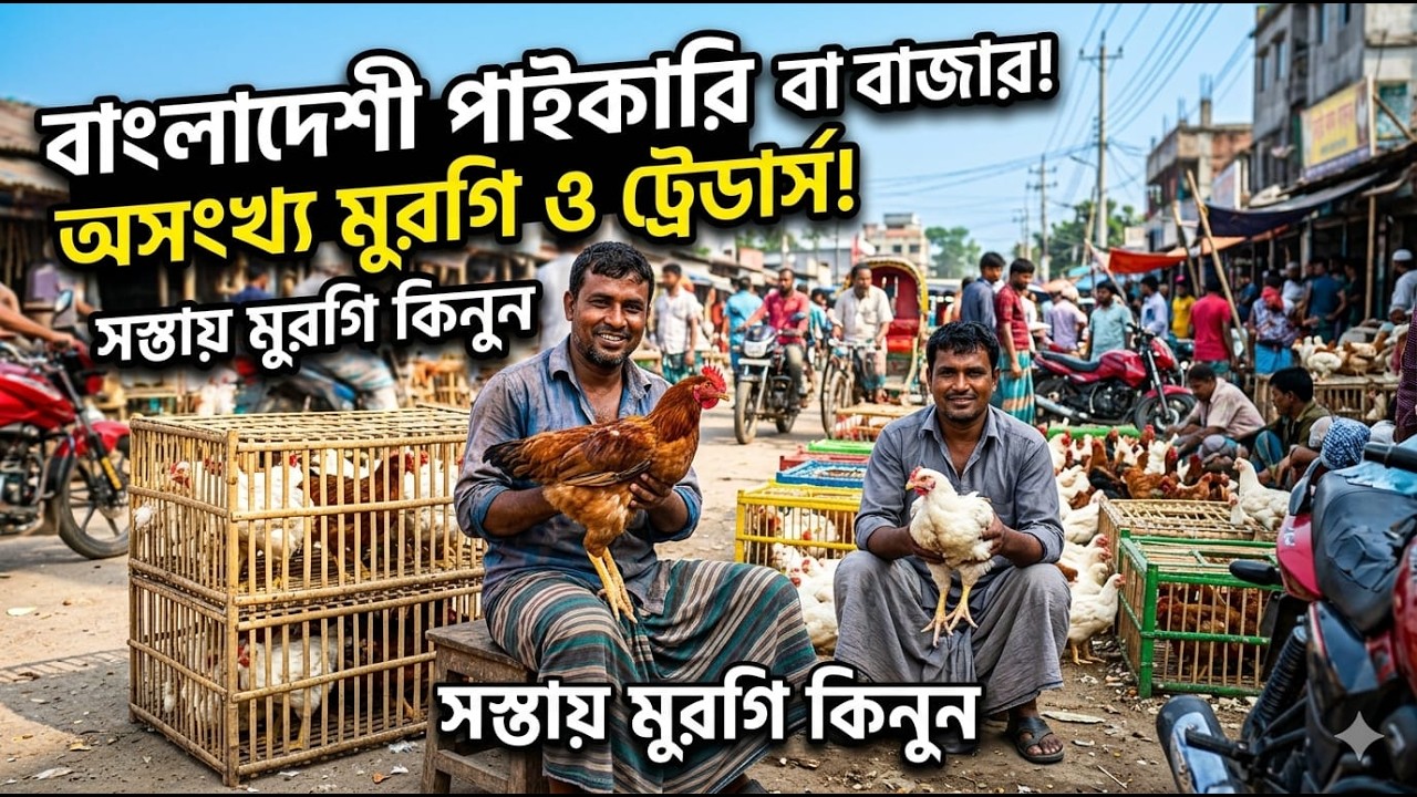পাইকারি দামে দেশী বিদেশী সকল হাঁস মুরগি কিনুন। মিরপুর হাঁস মুরগির বাজার। Shomi Agro & Vlog