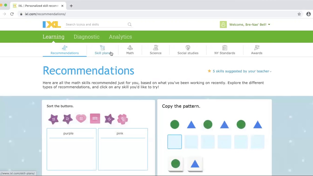 How to Access the Diagnostic Assessment on IXL