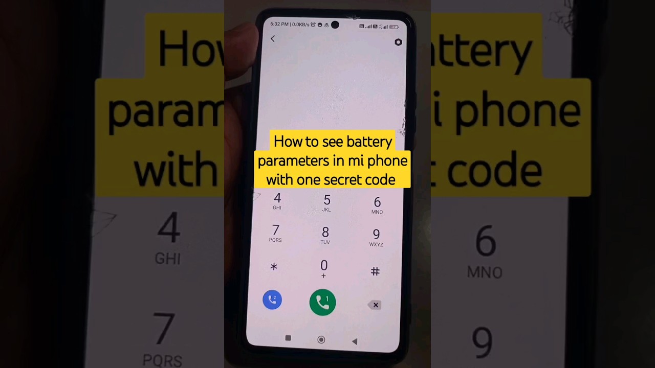 How to see battery parameters in mi phone with one secret code #mi #shorts #batterydata