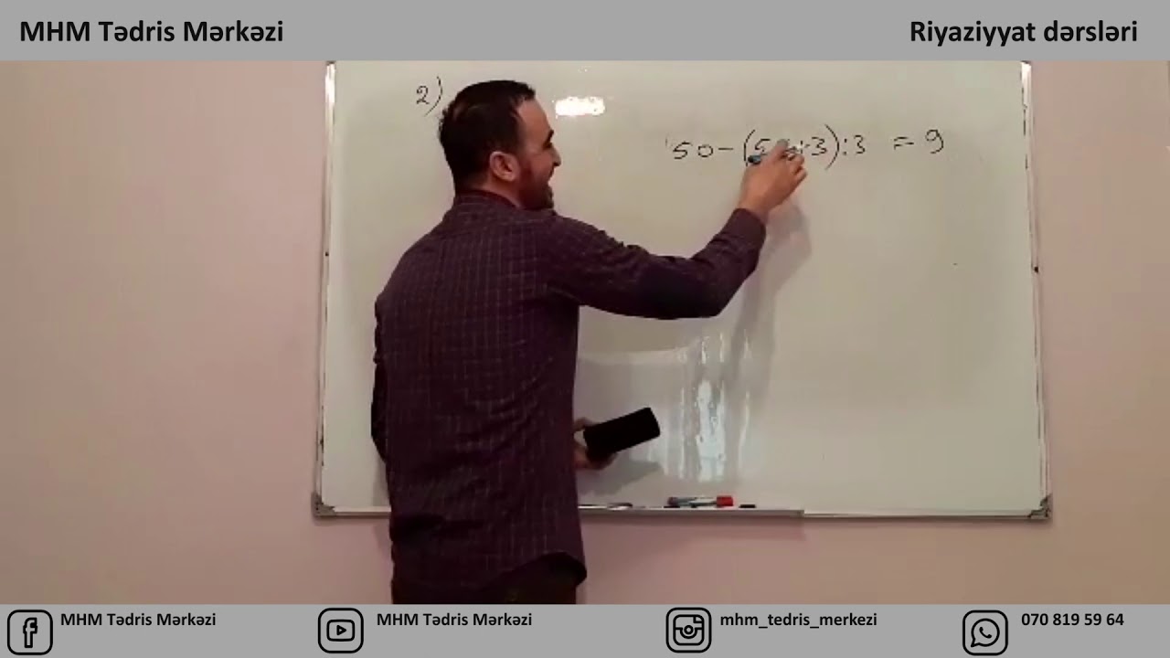 MHM Tədris Mərkəzi - Müəllimlərin işə qəbulu - Hafis Yaqublu - Tənliklərin asan həlli