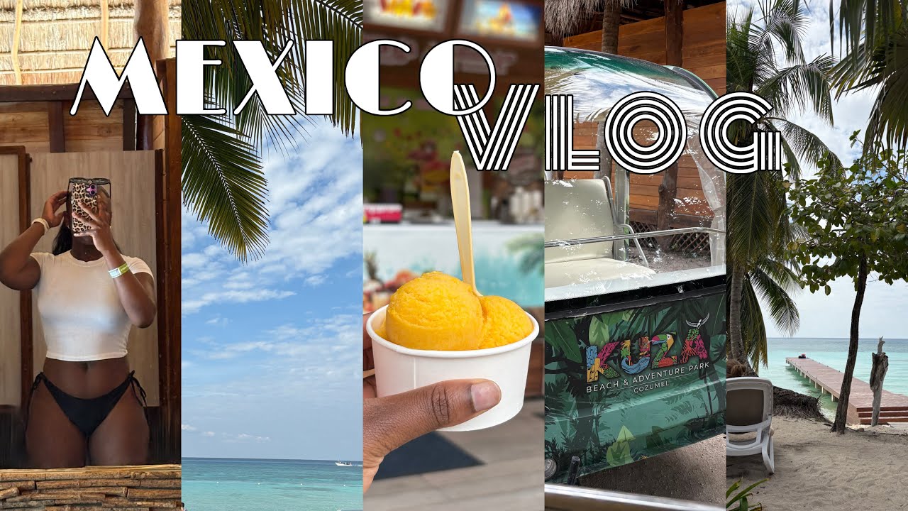 MEXICO VLOG🇲🇽: KUZÁ beach , cycling in Cozumel, Ice cream dates & more 