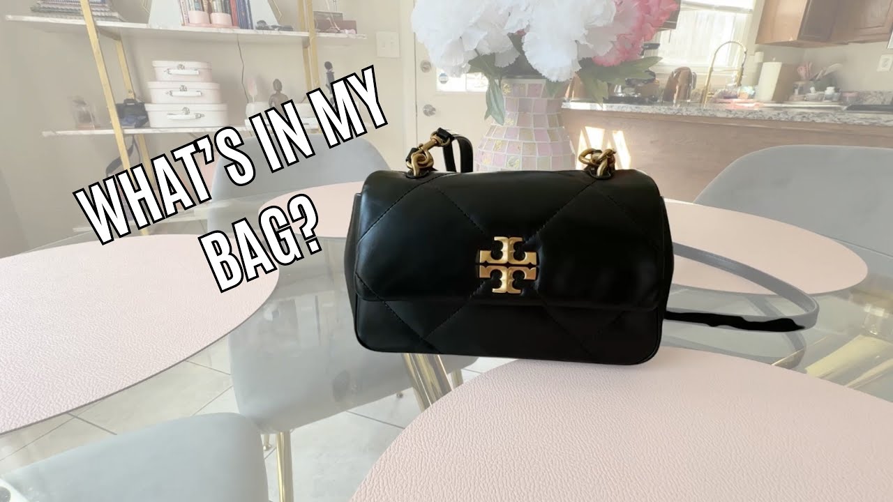 What’s in My Bag? 💖 What Fits in the Tory Burch Kira Diamond Quilt Top-Handle Small Bag