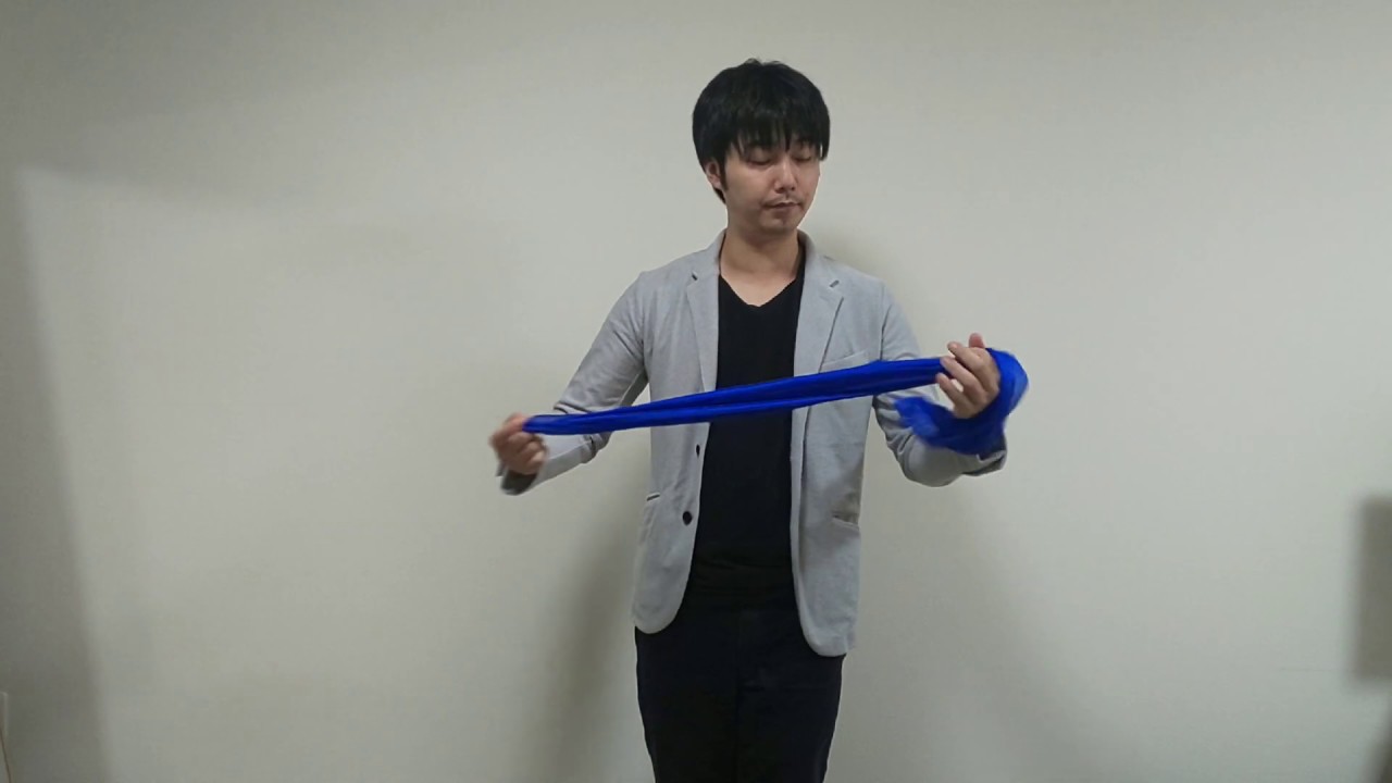 【手品・マジック動画】フォールスノット～ワンハンドノット　演技：戸崎拓也