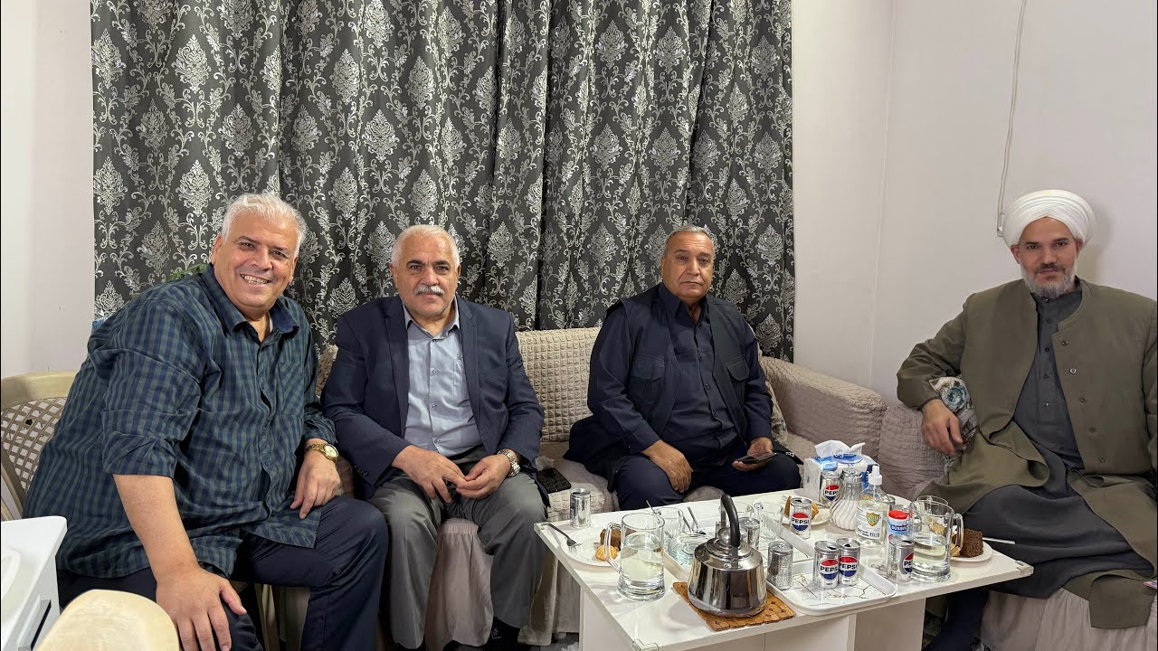 سررت بزيارة الأصدقاء لمنزلي العزيز المناضل عبد الرحمن آبو والأخ محمود شيخو وفضيلة الشيخ رزق الله 