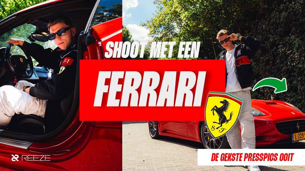 IK REED MET EEN FERRARI VOOR MIJN PRESSPICS!