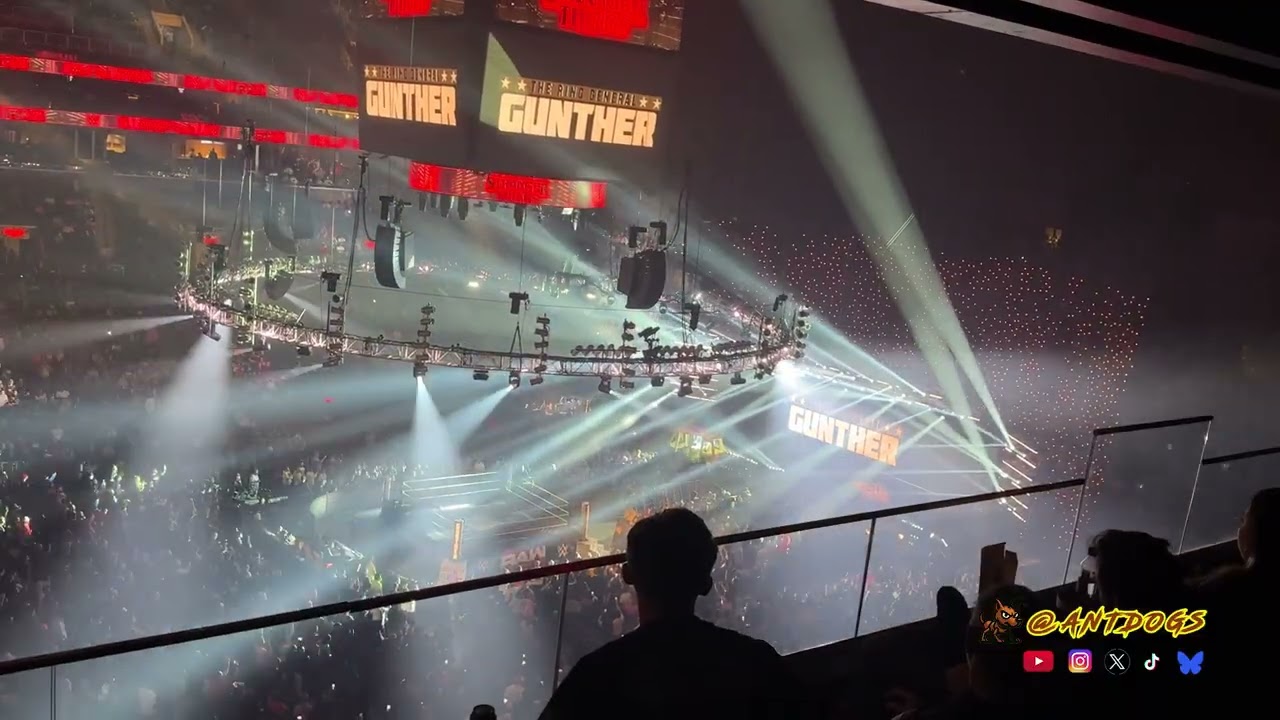 Gunther Entrance (Monday Night RAW X Stranger Things) (Barclays Center) (Toki Row)