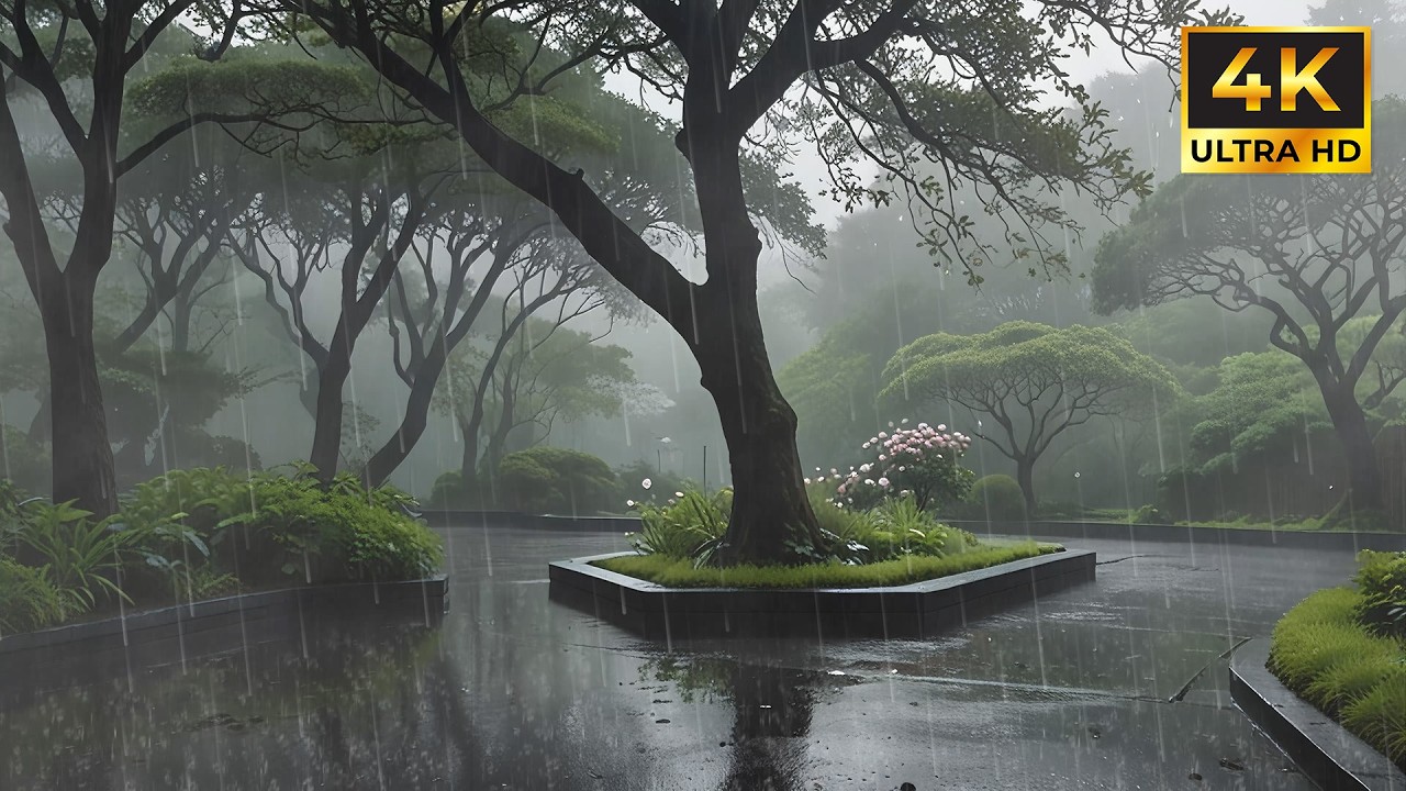 Relaxing Rain Ambience at Night for Sleep to Help You Fall Asleep Quickly and Beat Insomnia