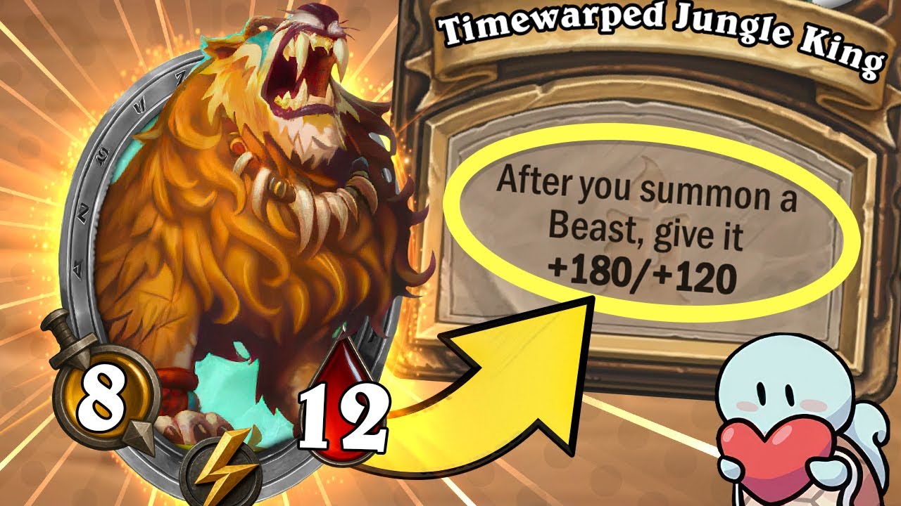 Jungle King is Free Top 1! | Hearthstone Battlegrounds