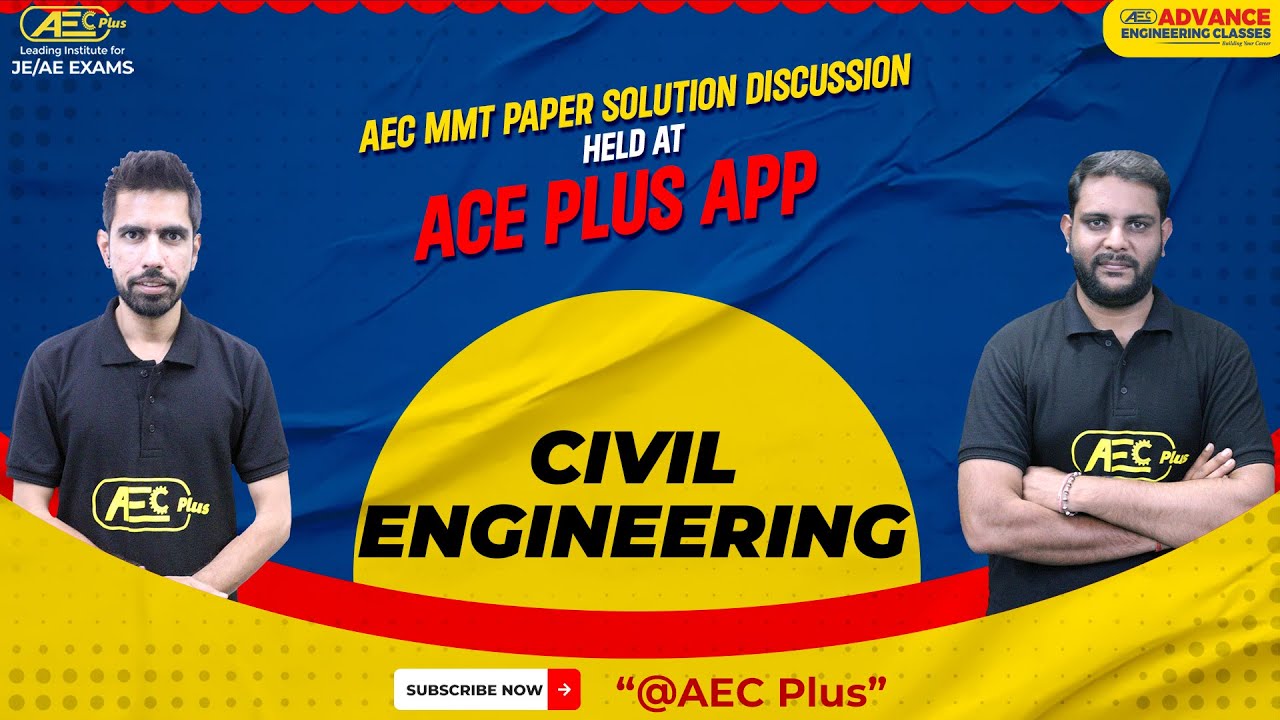 AEC FREE ALL INDIA MEGA MOCK TEST (MMT) EXAM & SOLUTION | #civilengineering | #VIJAYSIR #HARSHITSIR