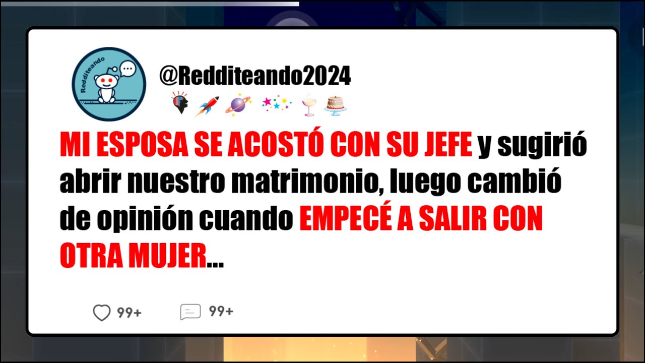 Mi esposa me fue infiel con su jefe y sugirió abrir nuestro matrimonio...Reddit