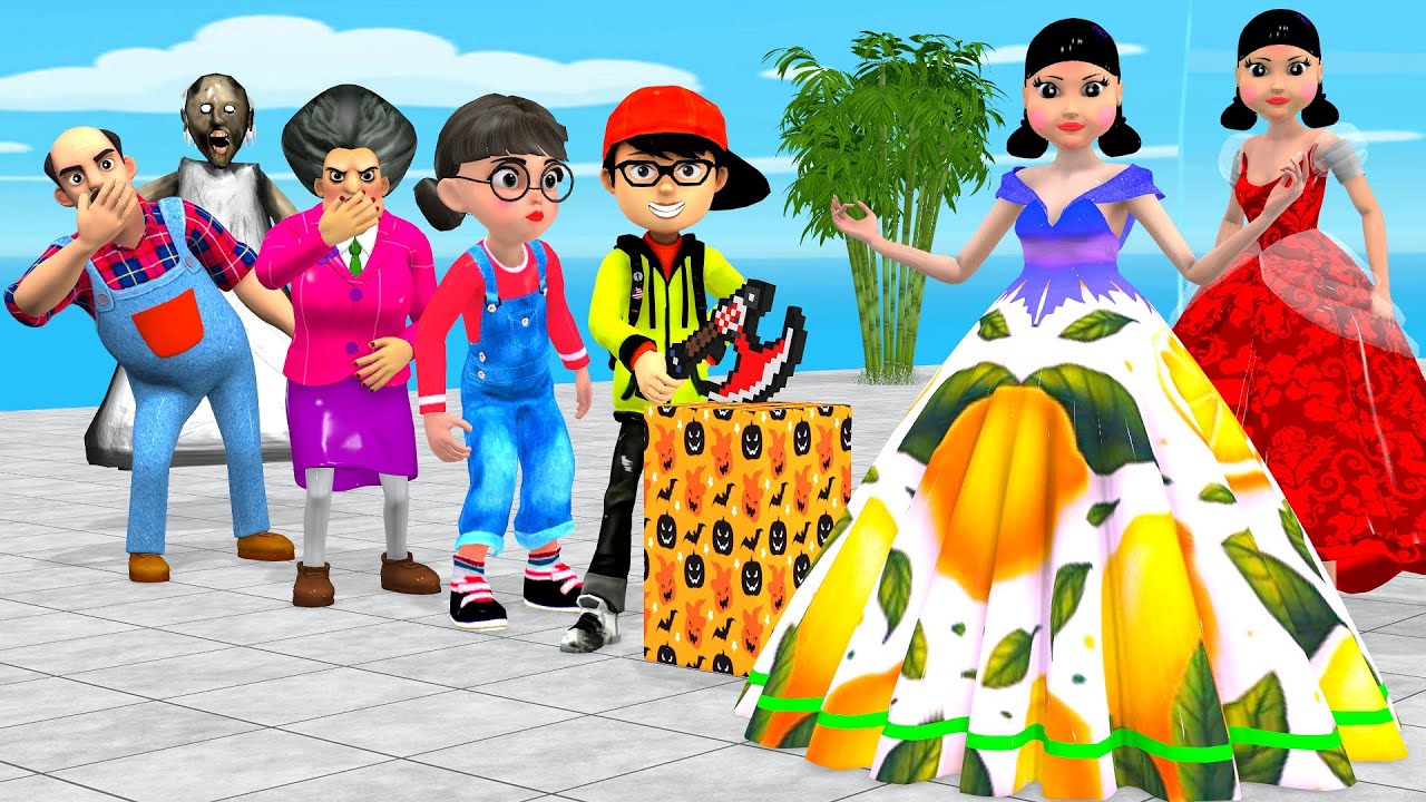 Scary Teacher 3D vs Squid Game Dressing Princess Style Beautiful Nice or Error 5 Times Challenge
