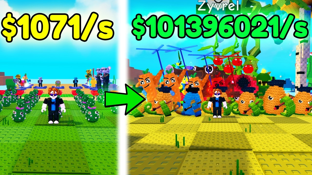 I unlocked every single biome in Plants vs Brainrots! Noob to Master