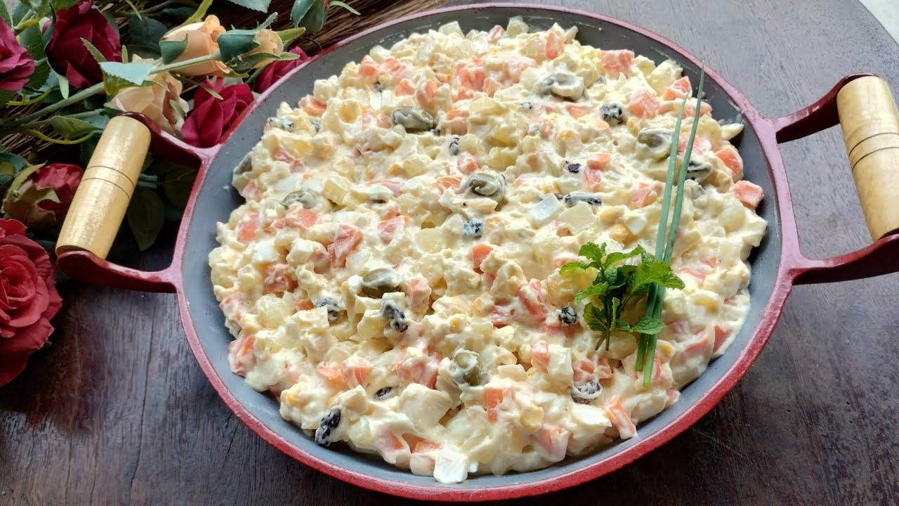 SALADA DE MAIONESE SIMPLES E FÁCIL - PERFEITA PARA SUA CEIA DE NATAL 
