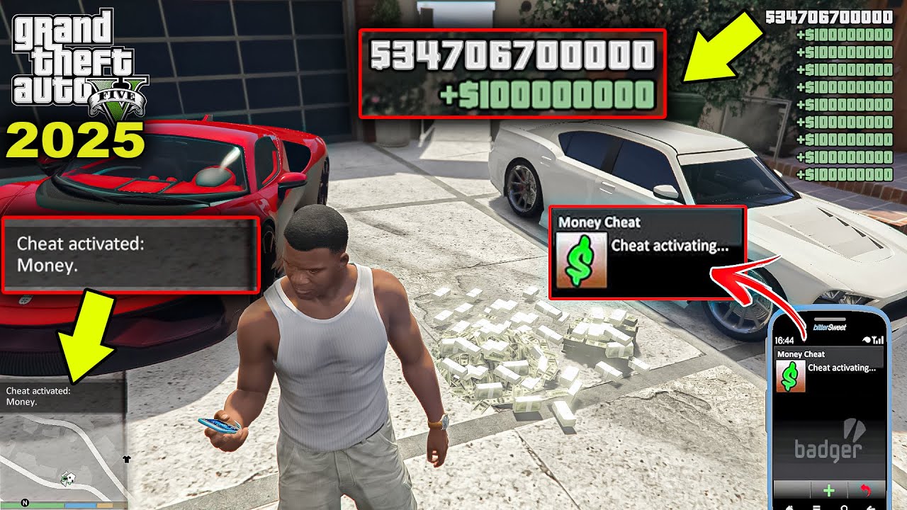 GTA 5 - Secret Phone Cheats! (Money Cheat, Girlfriend Cheat & more)