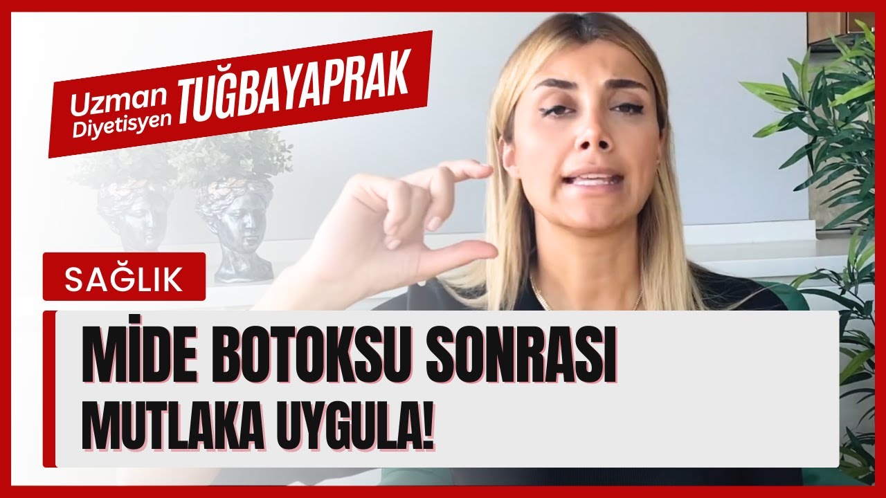 MİDE BOTOKSU SONRASI DOĞRU BESLENME ÖNERİLERİ - DİYETİSYEN TUĞBA YAPRAK #shorts