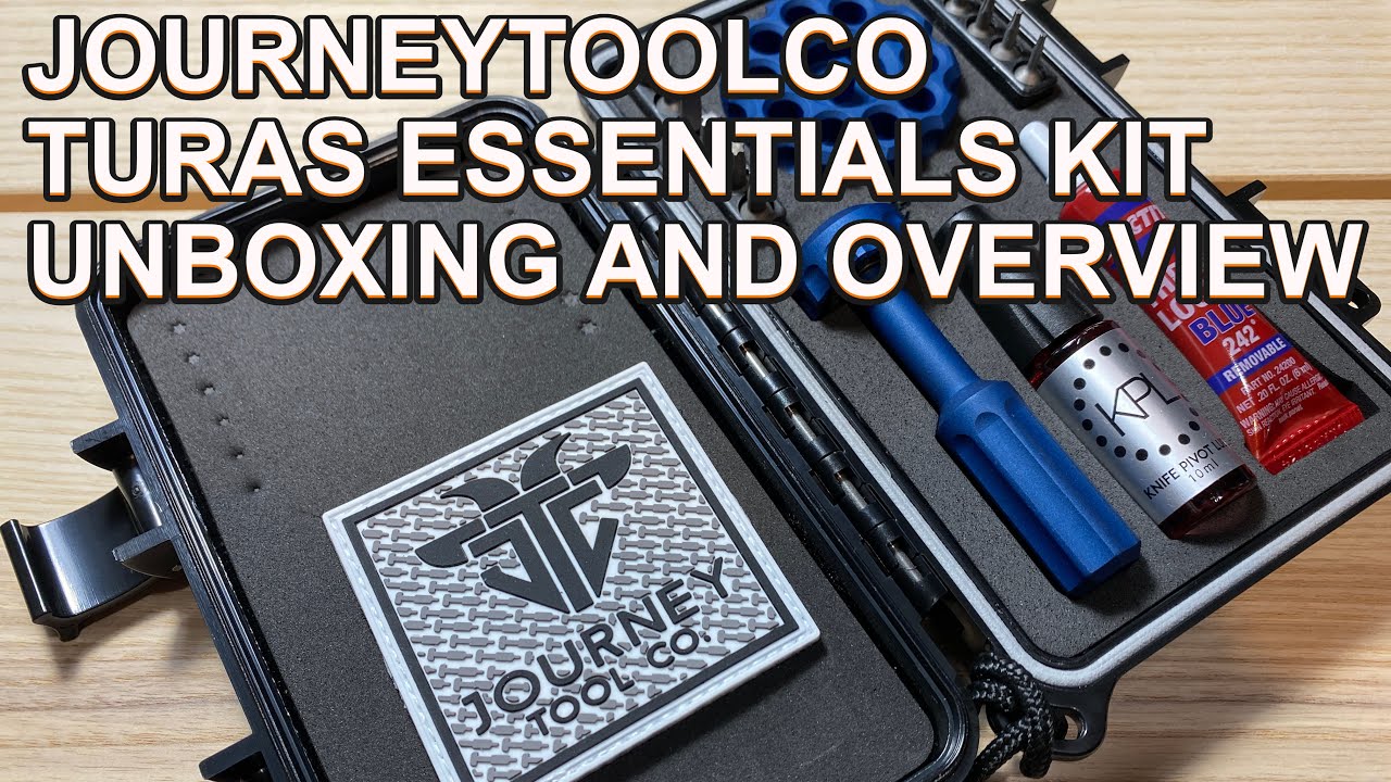 Journey Tool Company Turas Driver Essential Knife Maintenance Kit UNBOXING and OVERVIEW