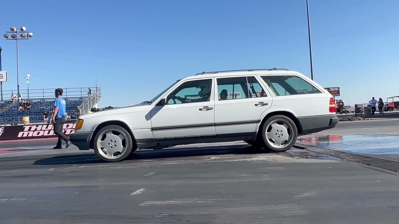 LS Swapped Mercedes 300TE Bandimere Speedway