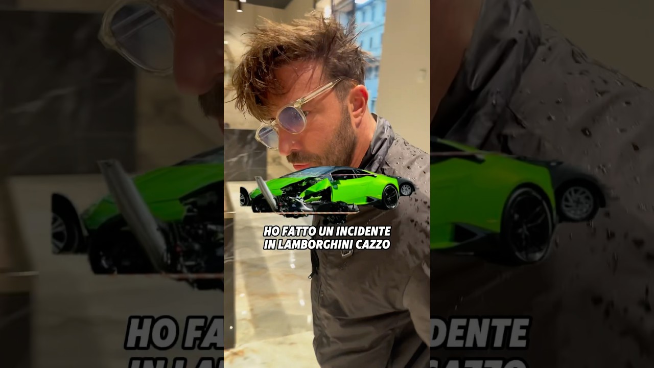 Lamborghini distrutta💥e orologio crashato, completamente deformato #cartier #crash #incidente