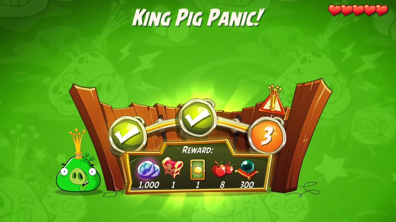 KPP Shortcut (failed) - No Red,Blues,Chuck,Matilda - King Pig Panic, Angry Birds 2 