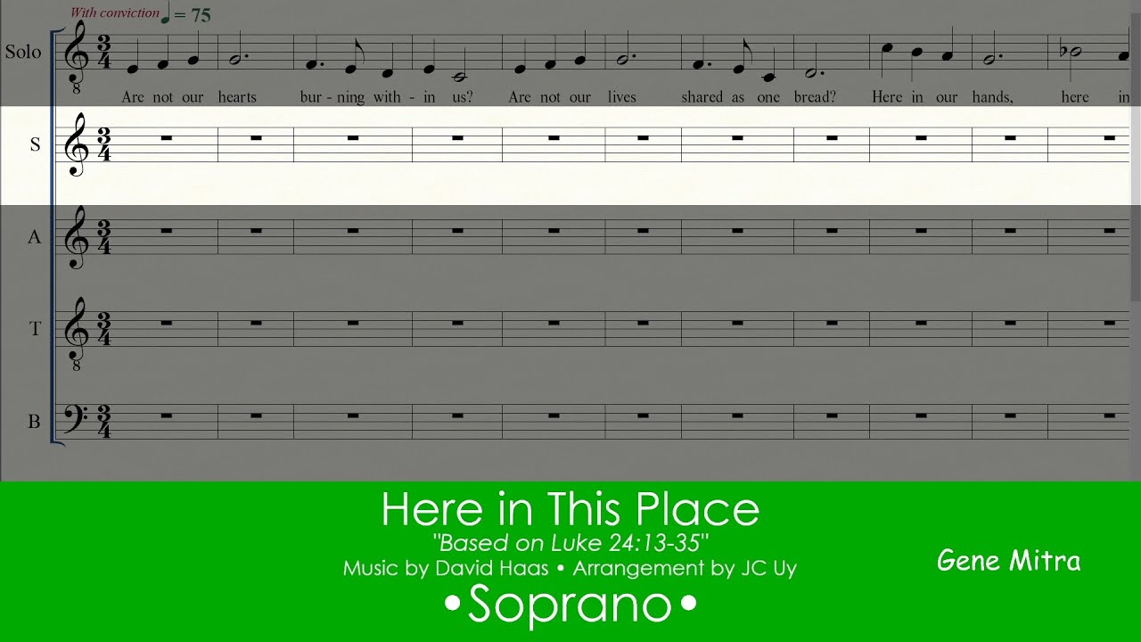 Here In This Place • Soprano