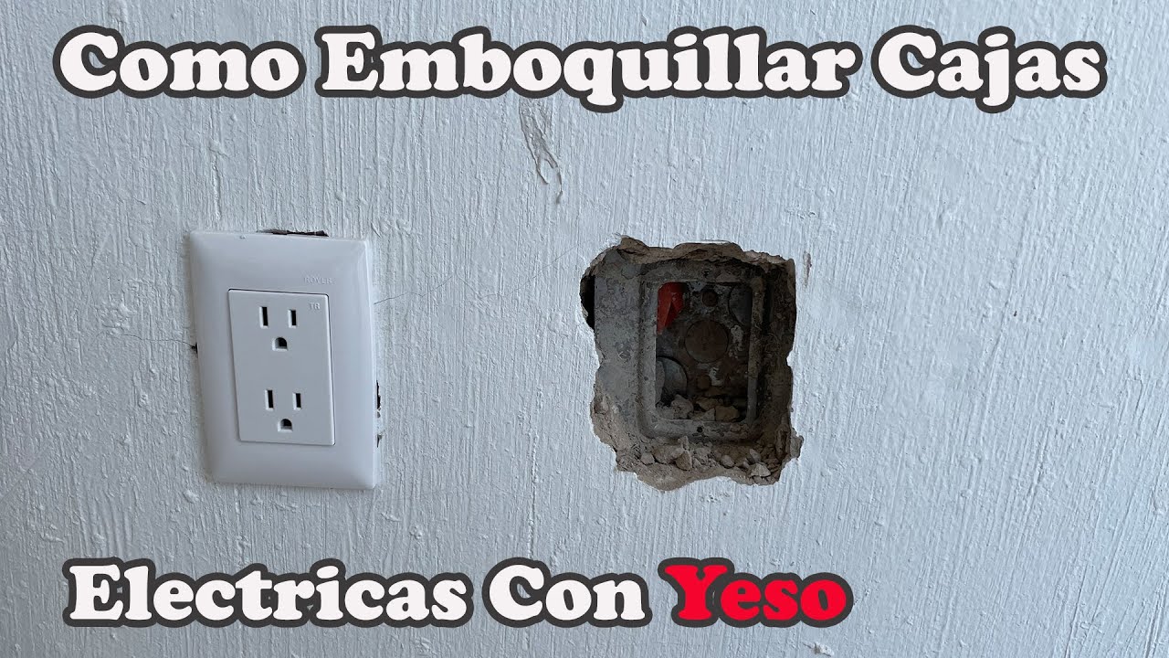 Como Reparar contactos De Luz o Apagadores Con Yeso Tutorial Paso a Paso
