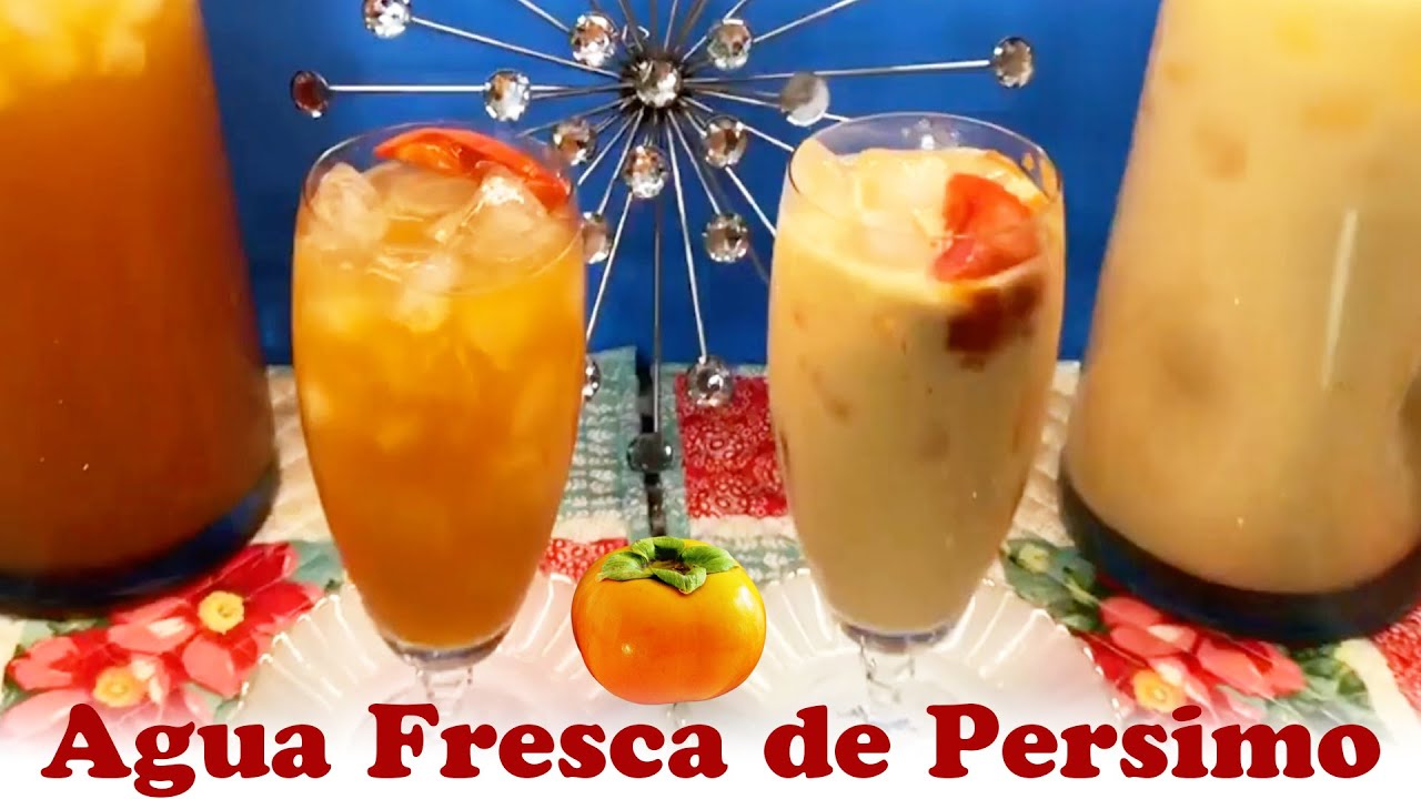 Cómo Hacer Agua de Persimon en 5 Minutos | 3 Ingredientes ✨