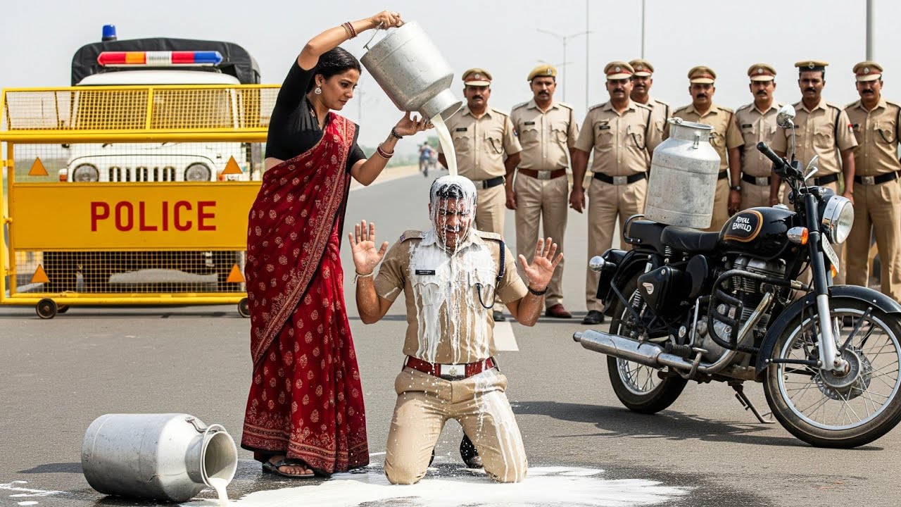 जब SP मैडम दूध वाली बनकर सड़क पर निकली, तो दारोगा ने चालान काटने के बहाने अवैध वसूली किया फिर जो हुआ
