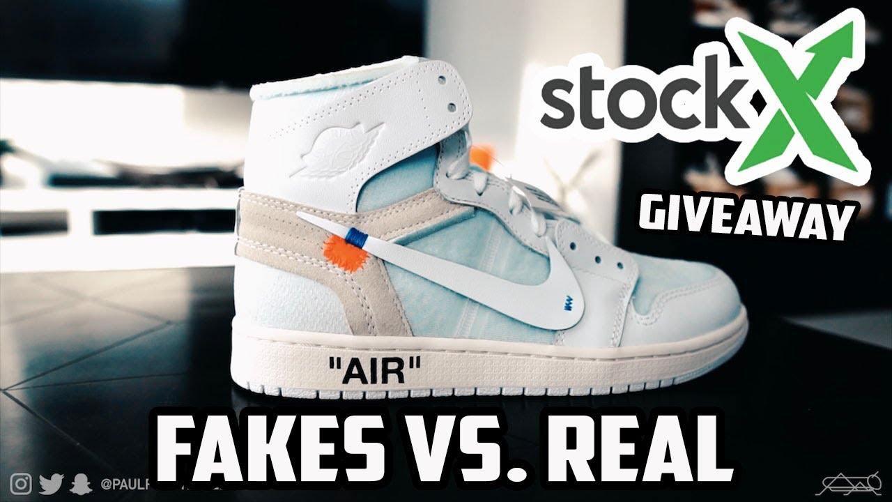 MOST EXPENSIVE REPLICAS VS REAL! GIVEAWAY! (STOCKX Air Jordan 1 x OFF WHITE)