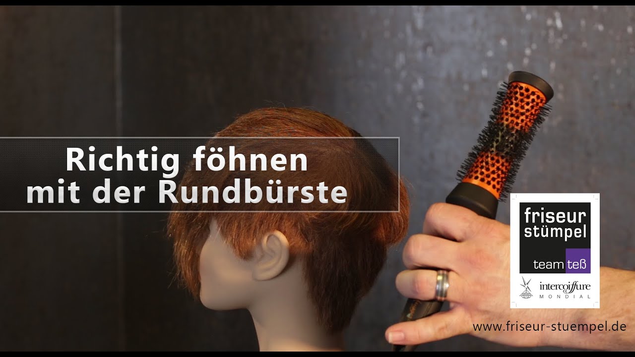 Haare richtig föhnen mit der Rundbürste | Friseur Stümpel