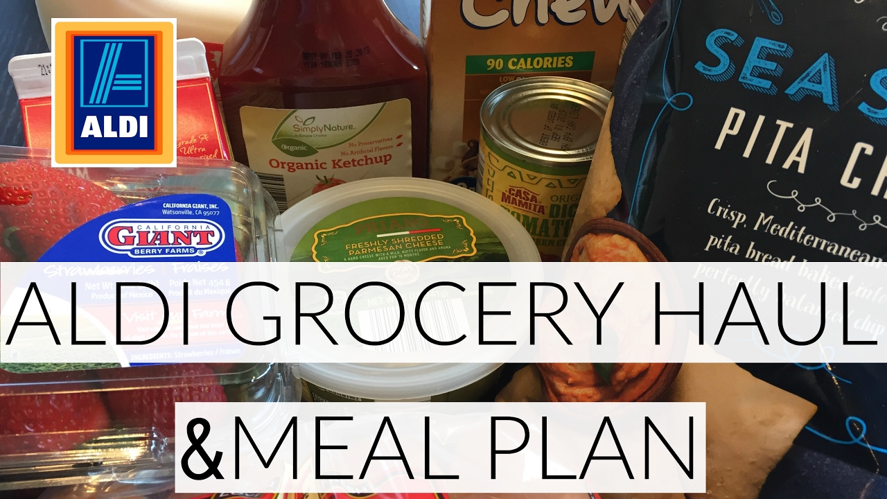 Aldi Grocery Haul $50 | Weekly Meal Plan