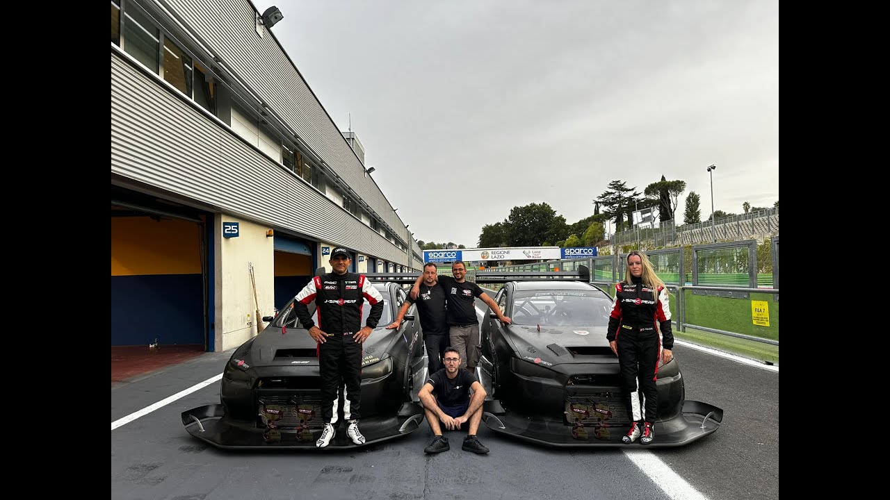 J SPEC PERFORMANCE Mitsubishi EVO X Time Attack Vallelunga 2024 - Time Attack Record 2023 1:31.619