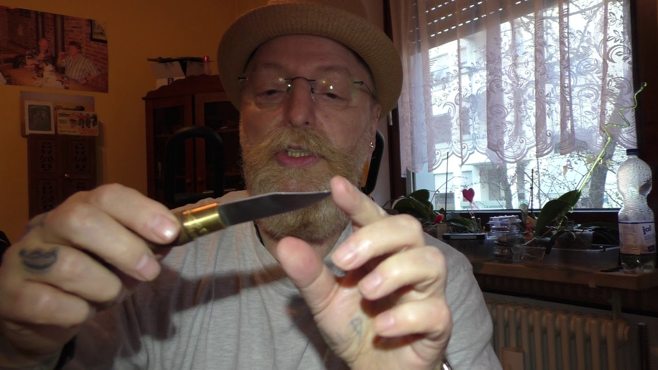 Unboxing:  OLD BEAR Messer  Griff aus Walnussholz und KOHLENSTOFFSTAHL