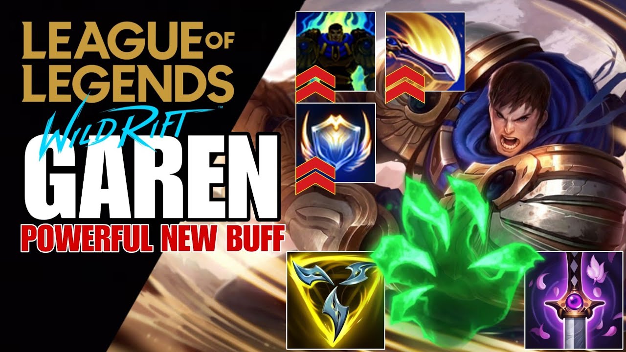 WILD RIFT: ( SEASON 13 ) GAREN AS A TOP LANE AD TANK USING THE FORBIDDEN TECHNIQUE