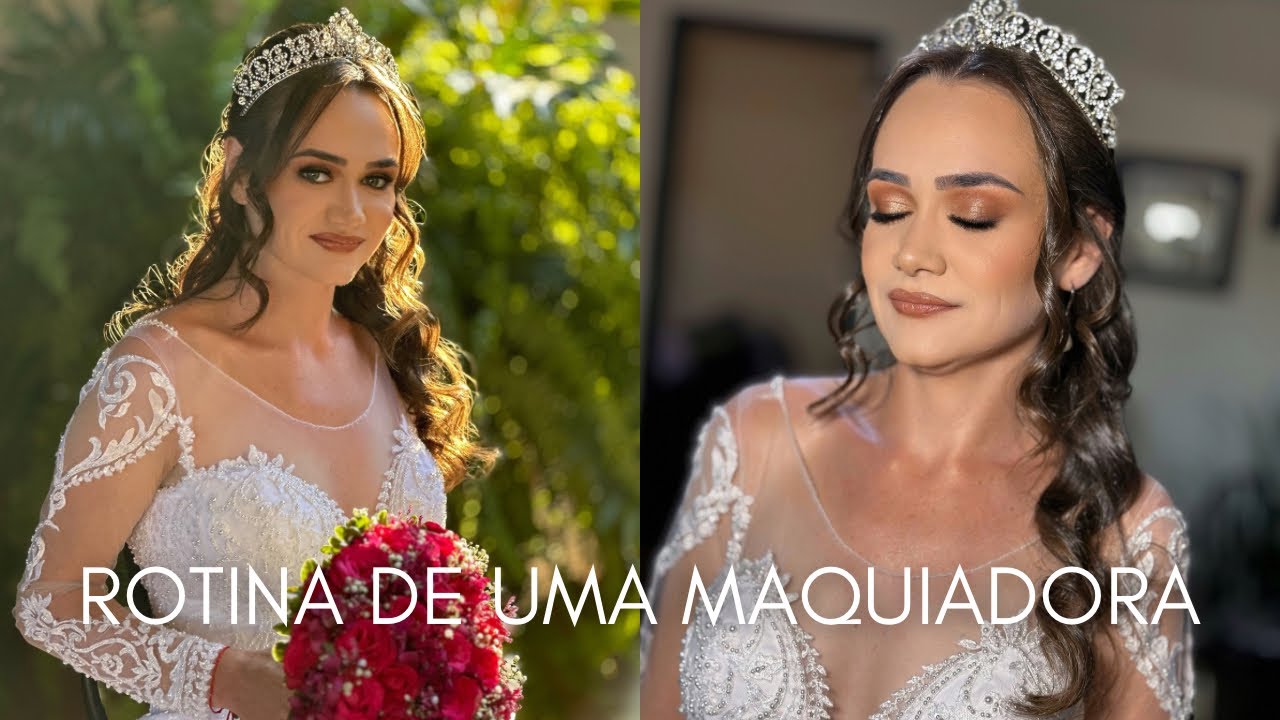 Vlog: UM DIA DE MAQUIADORA COMIGO + NOIVA 👰🏻‍♀️