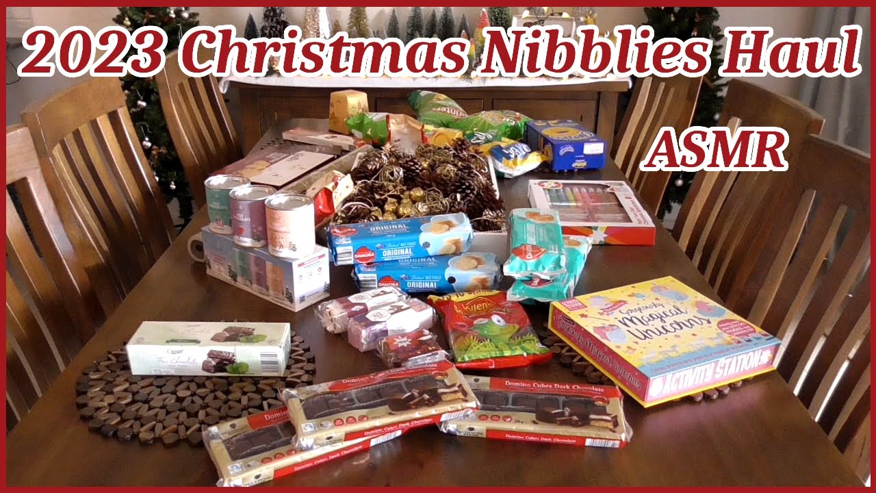 ASMR ~ Christmas Nibblies Haul For 2023  #asmr #christmasfood