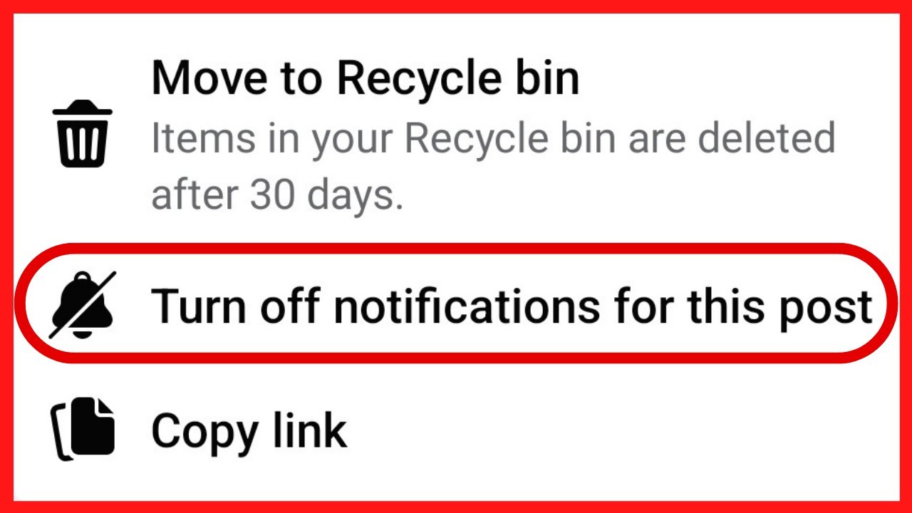 Facebook - Turn Off & On Notification For This Post | Facebook Post Notification Settings