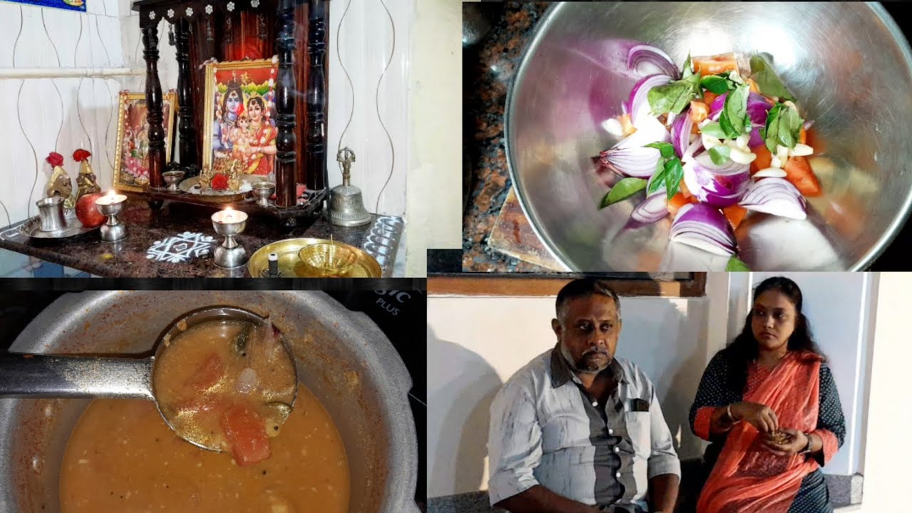 Daily vlog || how to make bele sambar in cooker || puja || temple vibes || new year 2026