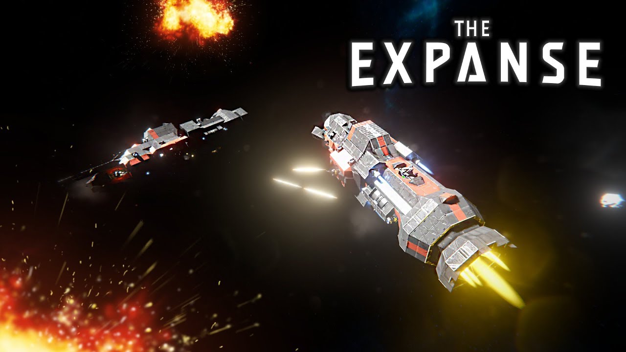 THE EXPANSE EPIC SPACE BATTLE! - Rocinante VS MCRN! - Space Engineers